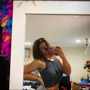 Dee Elly wrapped crop top